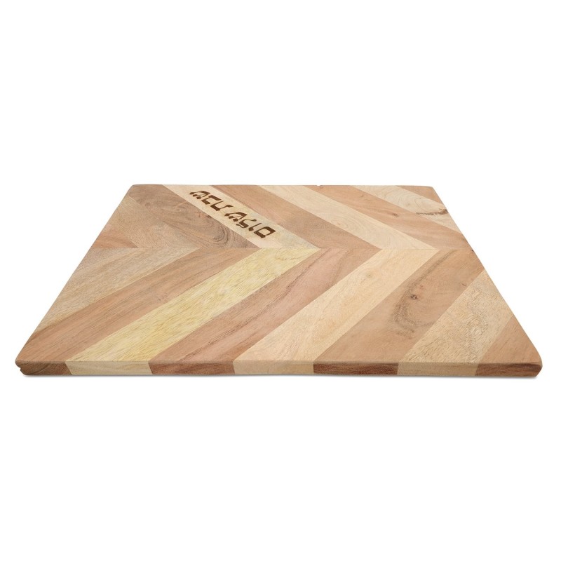 Chevron Pattern Natural Wooden Challah by Yair Emanuel