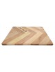 Chevron Pattern Natural Wooden Challah by Yair Emanuel