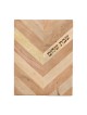 Chevron Pattern Natural Wooden Challah by Yair Emanuel