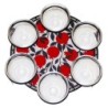 Pomegranate Design Rosh Hashanah Seder Plate by Dorit Judaica