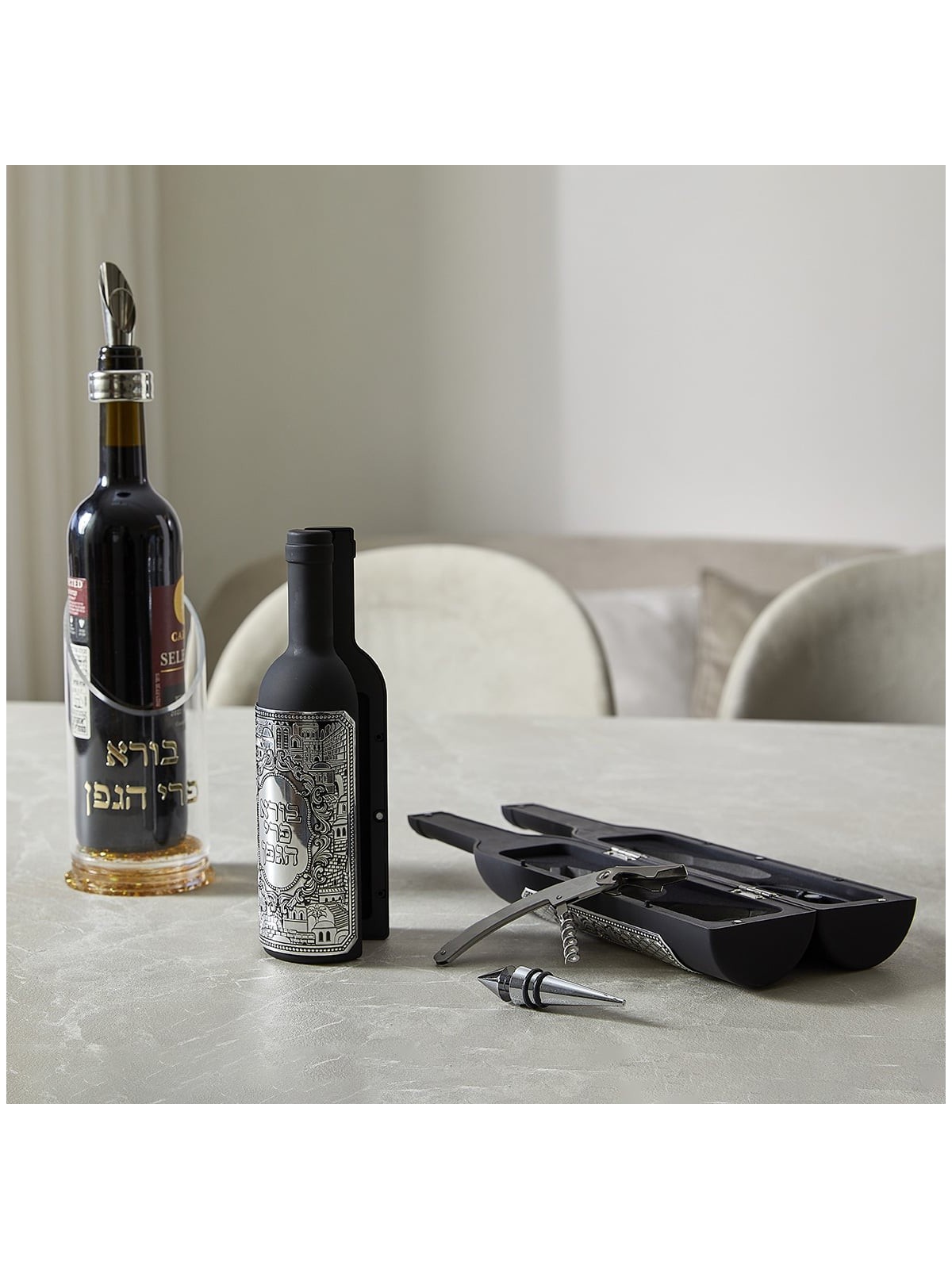 Ensemble à vin exclusif tout-en-un six pièces