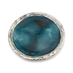 'Jerusalem' Ceramic and Sterling Silver-Plated Kiddush Cup With Ancien