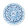 Shabbat and Yom Tov Glass Pomegranate Trivet - Blue