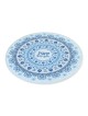 Shabbat and Yom Tov Glass Pomegranate Trivet - Blue