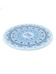 Shabbat and Yom Tov Glass Pomegranate Trivet - Blue
