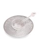 Dorit Judaica Stainless Steel & Glass Honey Dish for Rosh Hashanah- Mo