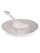 Dorit Judaica Stainless Steel & Glass Honey Dish for Rosh Hashanah- Mo