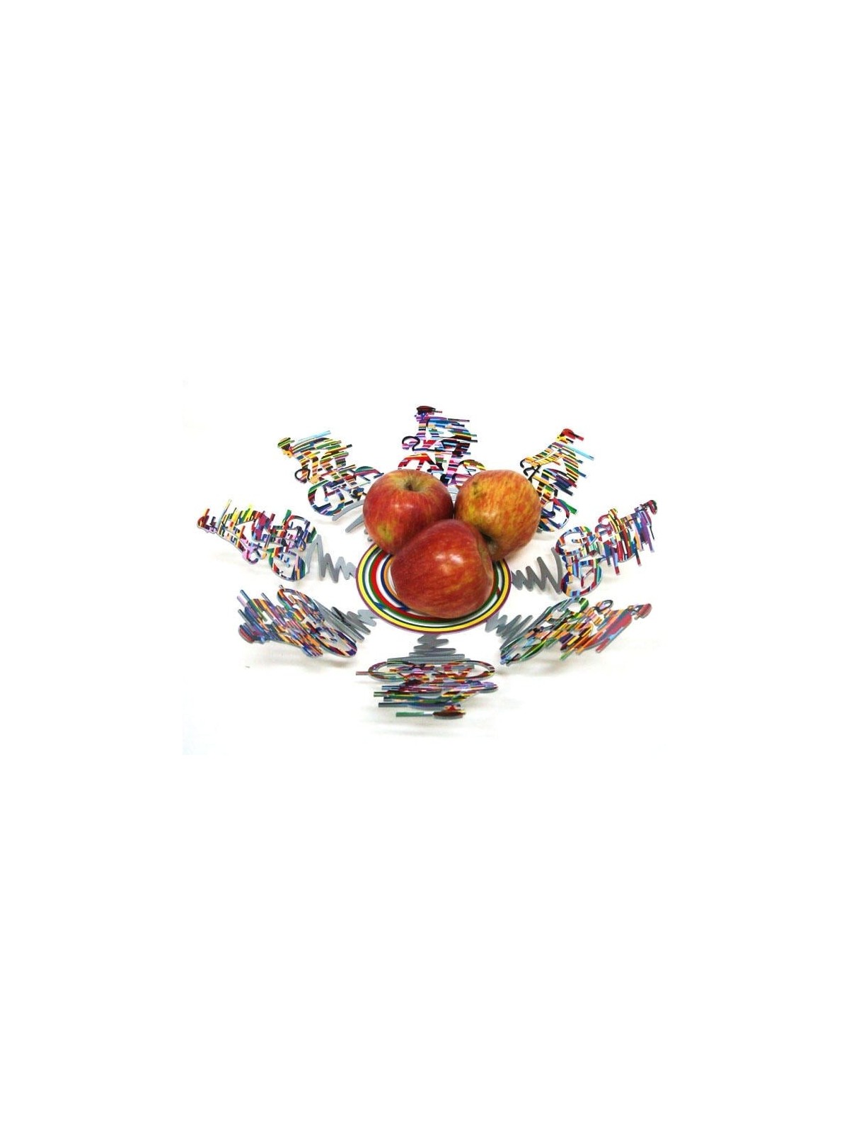 David Gerstein Signed Sculpture - Cyclists Bowl