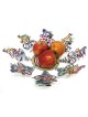 David Gerstein Signed Sculpture - Cyclists Bowl