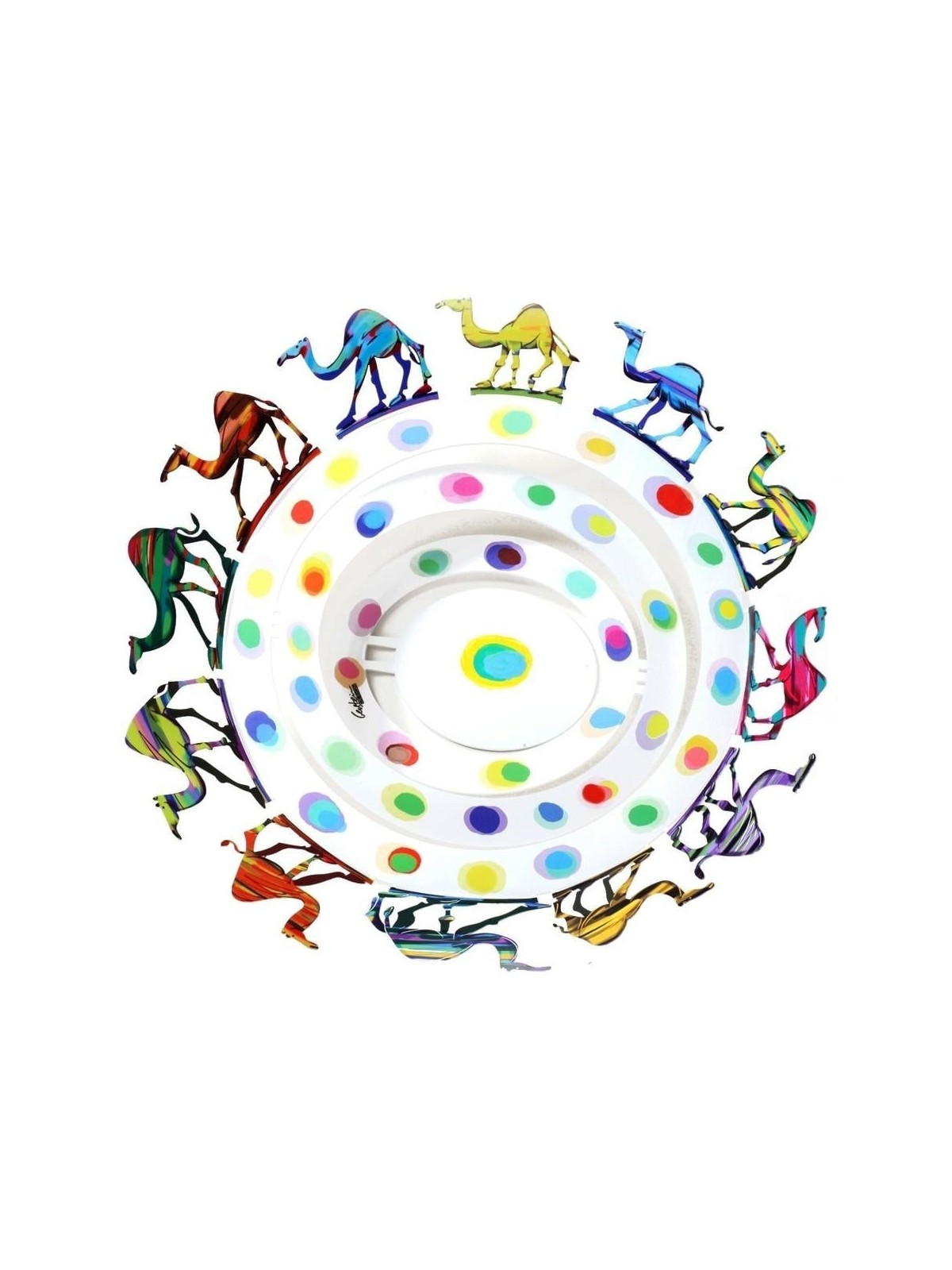 David Gerstein Signed Fruit Bowl: Camels