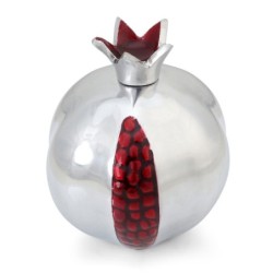 Aluminum Silver and Red Pomegranate