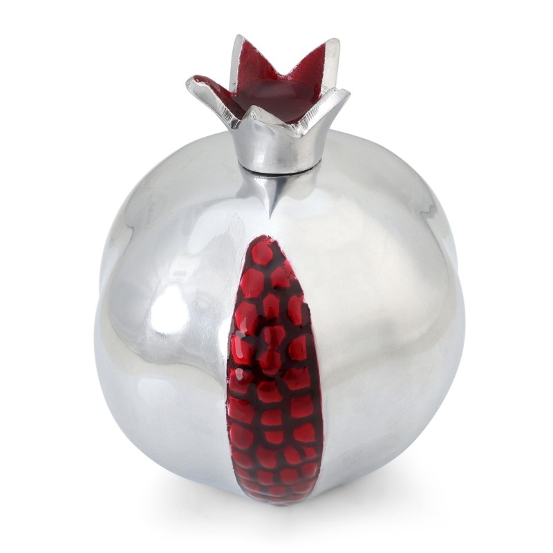 Aluminum Silver and Red Pomegranate
