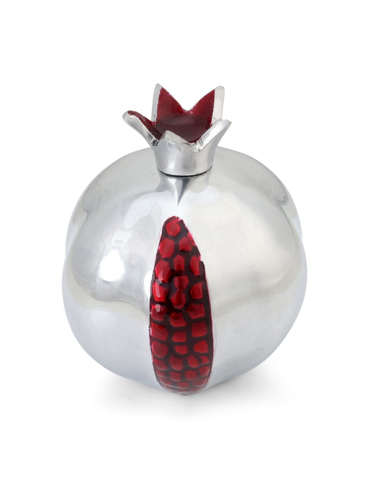 Aluminum Silver and Red Pomegranate