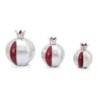 Aluminum Silver and Red Pomegranate