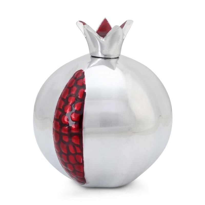 Aluminum Silver and Red Pomegranate
