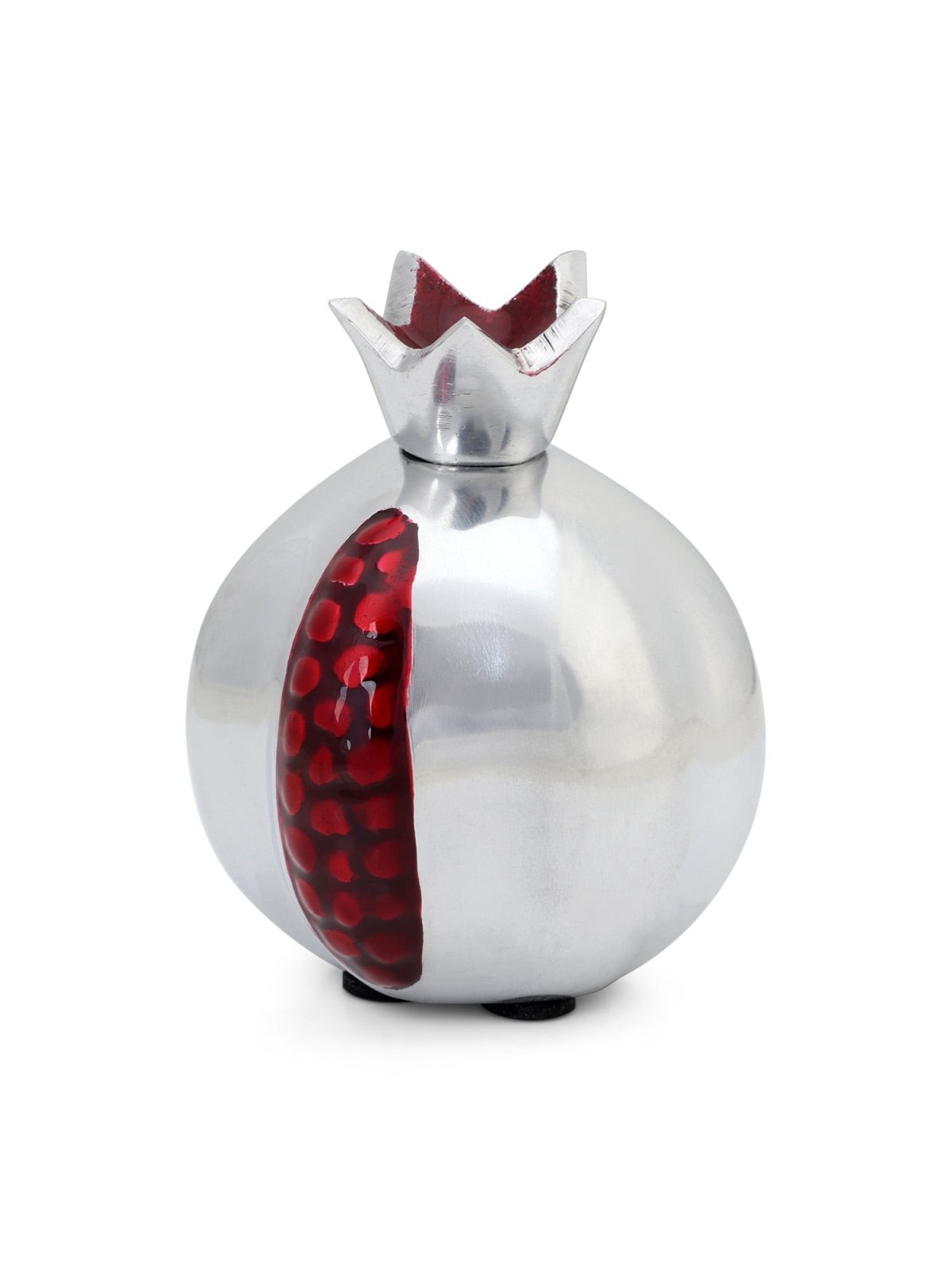 Aluminum Silver and Red Pomegranate
