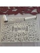 Designer Glass and Stainless Steel Challah Board by Dorit Judaica