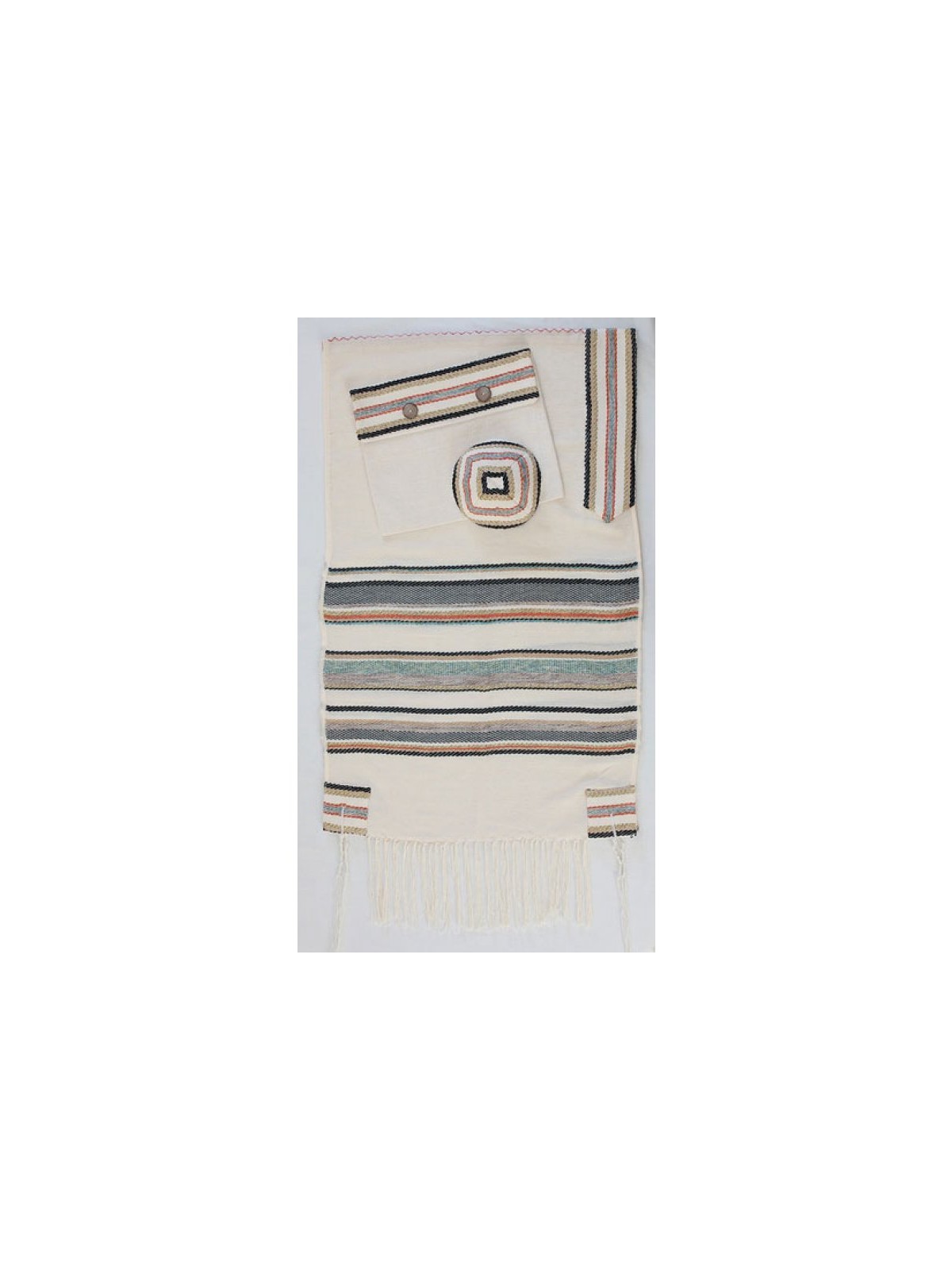 Weaving Creation Hand Woven Tallit Yesod ... | Weaving Creation Tallit