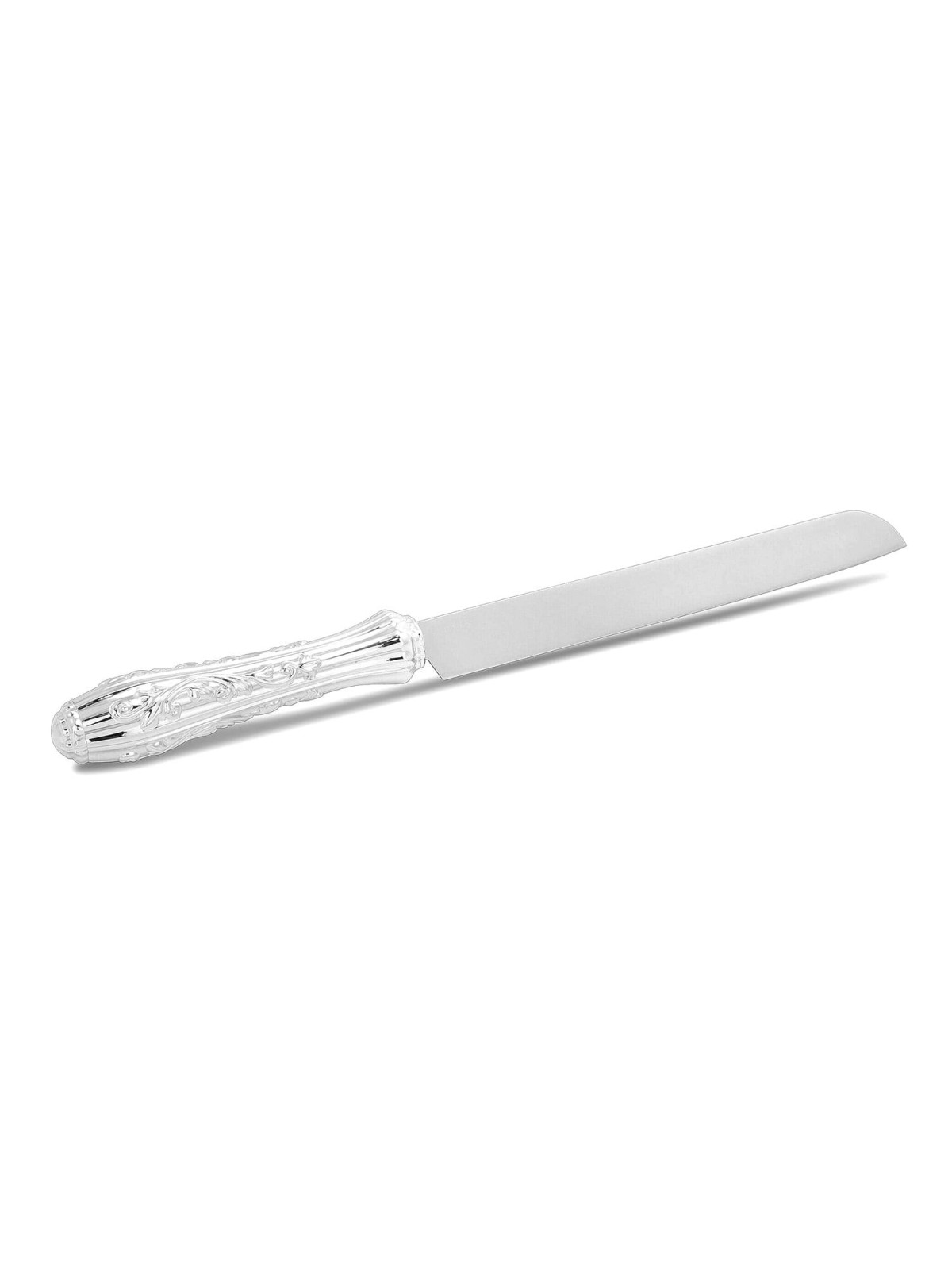 Silver-Plated Challah Knife 'Bellagio' Non-Serrated by Hazorfim