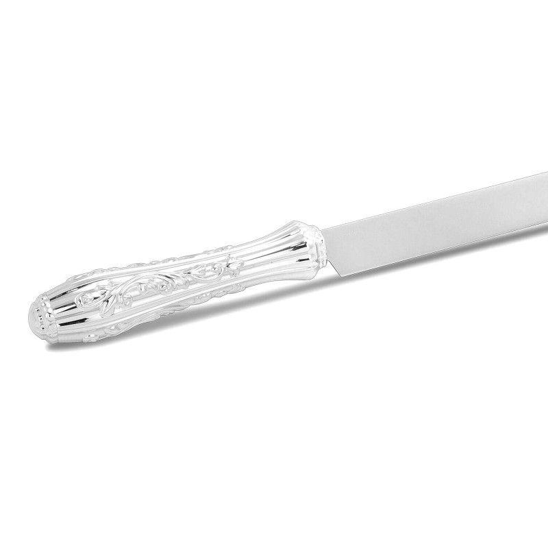 Silver-Plated Challah Knife 'Bellagio' Non-Serrated by Hazorfim