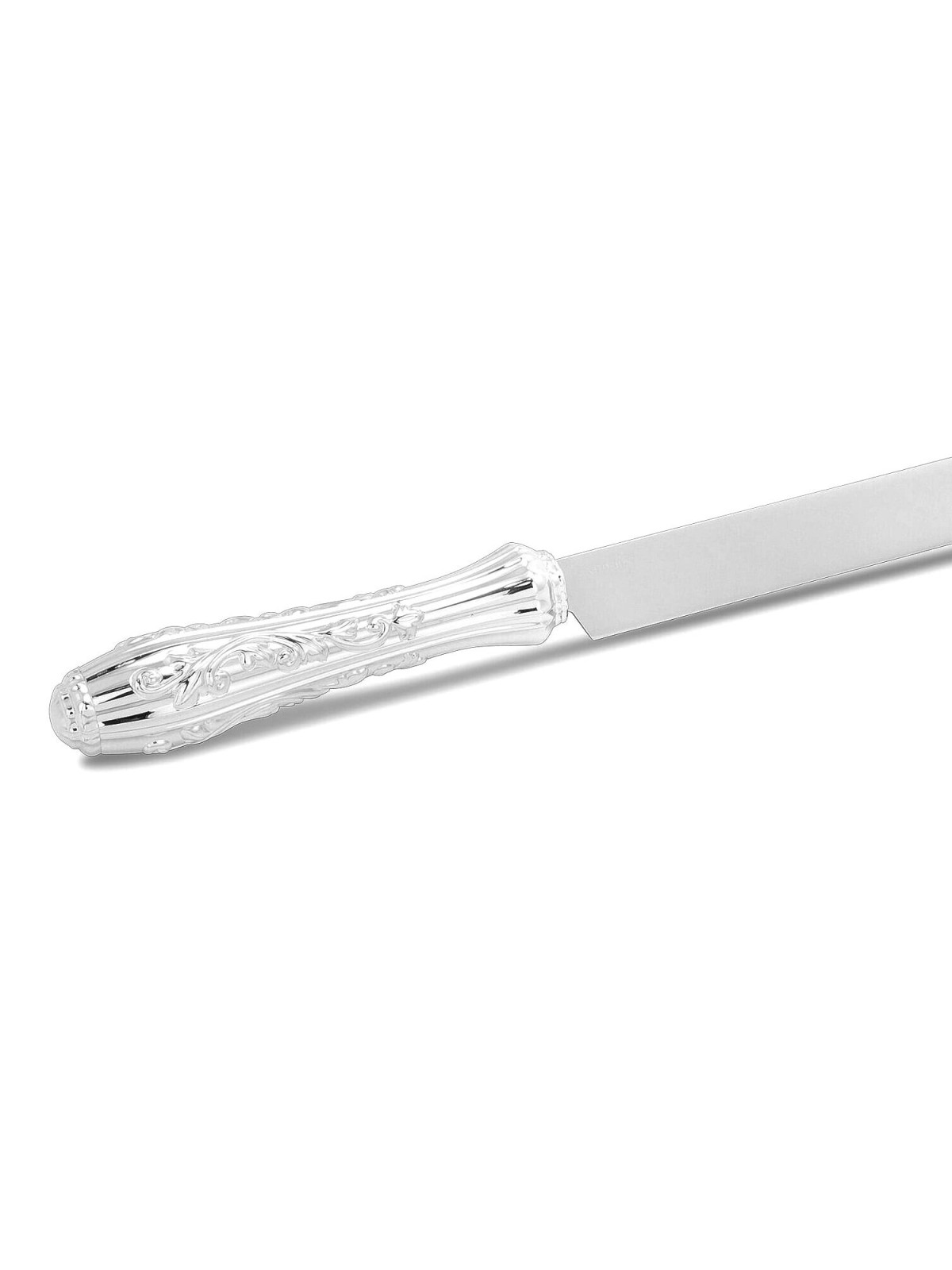 Silver-Plated Challah Knife 'Bellagio' Non-Serrated by Hazorfim