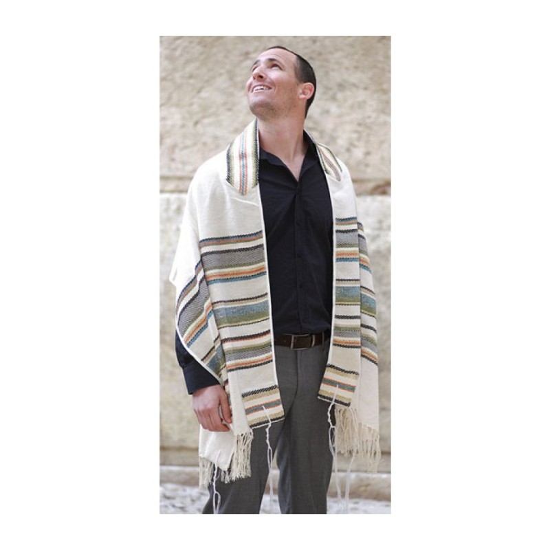 Weaving Creation Hand Woven Tallit Yesod ... | Weaving Creation Tallit