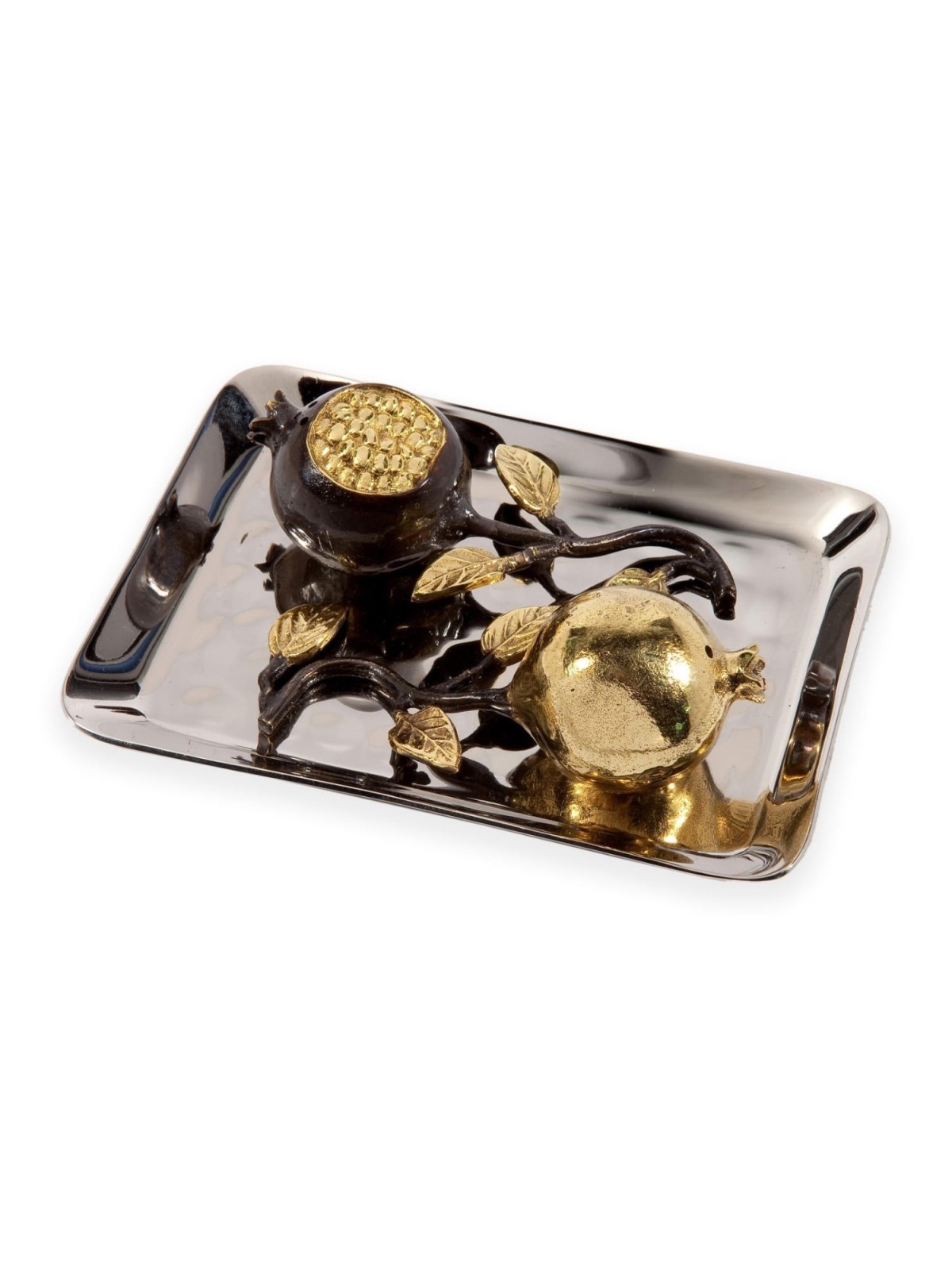 Yair Emanuel Copper Pomegranate Salt and Pepper Shakers