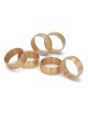 Gold-Plated Napkin Rings Set of 6 by Hazorfim