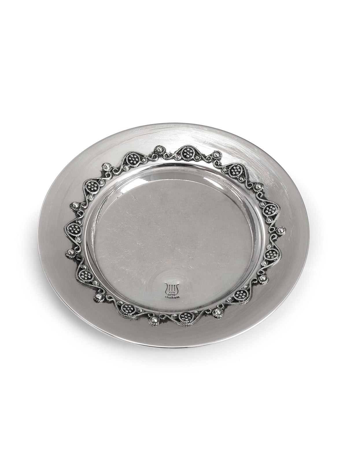 Traditional Yemenite Art Refined Handcrafted Sterling Silver Kiddush C