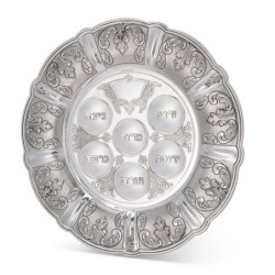 Passover Seder Plate Odelia by Hazorfim in 925 Sterling Silver