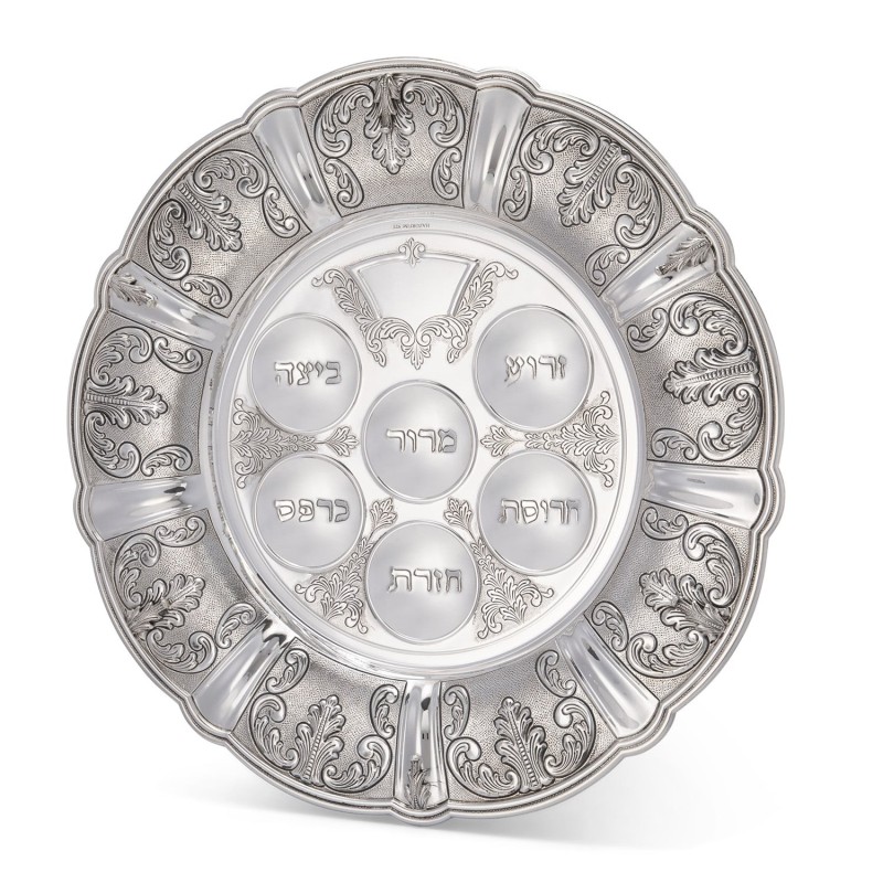 Passover Seder Plate Odelia by Hazorfim in 925 Sterling Silver