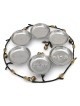 Copper and Stainless Steel Pomegranates Passover Seder Plate by Yair E