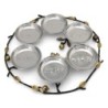 Copper and Stainless Steel Pomegranates Passover Seder Plate by Yair E