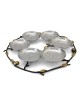 Copper and Stainless Steel Pomegranates Passover Seder Plate by Yair E