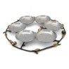 Copper and Stainless Steel Pomegranates Passover Seder Plate by Yair E