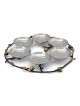 Copper and Stainless Steel Pomegranates Passover Seder Plate by Yair E