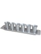 Yair Emanuel Anodized Aluminum Set of 6 Small Kiddush Cups with Tray (