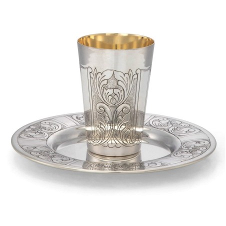 Hazorfim Silver-Plated Kiddush Cup
