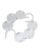 Modern Circular Passover Seder Plate with Hebrew Letters Design