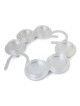 Modern Circular Passover Seder Plate with Hebrew Letters Design