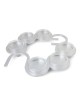 Modern Circular Passover Seder Plate with Hebrew Letters Design