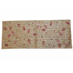 Pomegranates: Yair Emanuel Embroidered Runner (Gold)