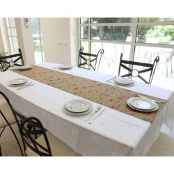 Pomegranates: Yair Emanuel Embroidered Runner (Gold)