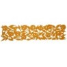 Dorit Judaica Felt Pomegranate Table Runner - Mustard