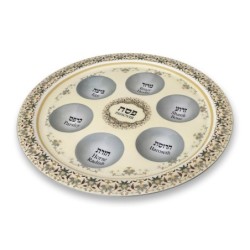 Floral Passover Seder Plate - Choice of Color