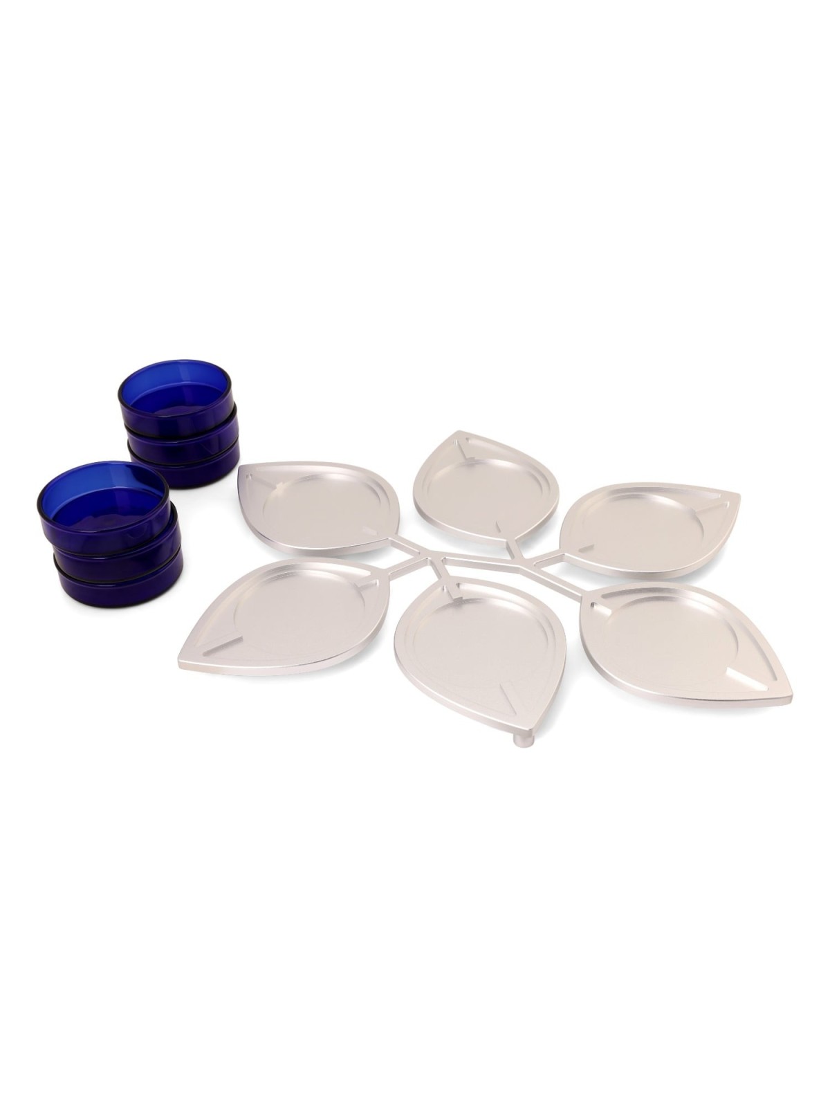 Modern Passover Seder Plate with Leaf Design