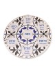Modern Passover Seder Plate with Foliage Design