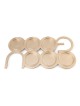Modern Rectangular Passover Seder Plate with Hebrew Letters Design