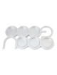 Modern Rectangular Passover Seder Plate with Hebrew Letters Design