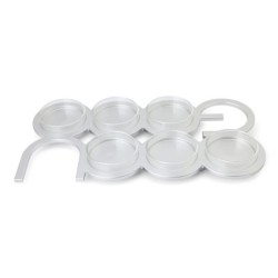 Modern Rectangular Passover Seder Plate with Hebrew Letters Design